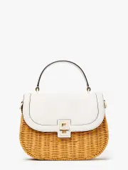 Gracie Wicker Medium Top-Handle Bag