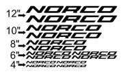 Custom Norco Bike Frame Decal Set. Pick Your Color. USA Seller!