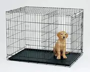YES4PETS 48' Collapsible Metal Dog Puppy Crate Cat Cage with Divider