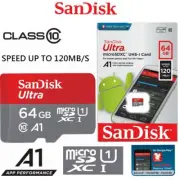 SD Card SanDisk 64GB Micro SDXC Class 10 Extreme Camera DRSL Memory Card 120Mb/s
