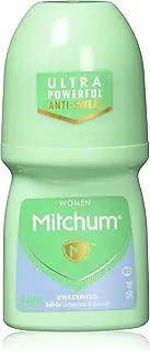 Mitchum Unscented Anti-Perspirant Roll-On Deodorant for Women 50 ml