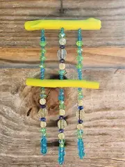 Painted Suncatcher. Sun Pattern. Mobile. Wall Art. Home Decor. Handmade.