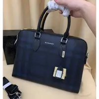 在飛比找蝦皮購物優惠-二手全新精品 Burberry 巴寶莉 男生精品手提包 公事