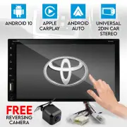 Elinz Toyota 7" In Dash Head Unit DVD Player Double Din Octa Core Android 10 GPS WiFi Reverse Camera Car Stereo