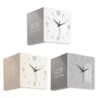 Double Sided Modern Wall Clock Gifts Ornament for Office Patio Living Room