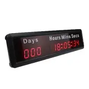 1-inch 9Digits LED Event Timer Countdown/up Clock with Days Hours Mins Secs M...