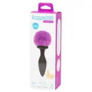 Introducing the Sensual Bliss Rechargeable Vibrating Butt Plug Medium Black/Purp