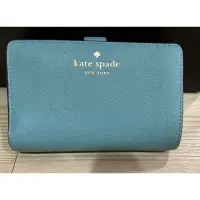 在飛比找蝦皮購物優惠-Kate spade  藍綠色中夾