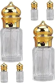 DRESSOOS 6Pcs Refillable Perfume Container Portable Glass Essential Oil Bottles Travel Friendly Small Perfume Atomizer for Oils for Everyday Use and Travel