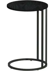 [Artiss] Round Side Table 40cm in Black
