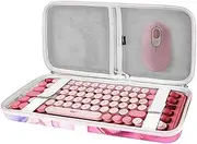 Geekria 75% Keyboard Case, Hard Shell Travel Carrying Bag for 84 Key Portable Keyboard, Compatible with Logitech POP Keys Mechanical, Keychron K2, MX Mechanical Mini