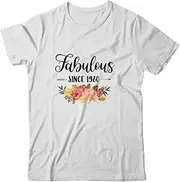 [VidiAmazing] 42th Birthday Gifts Women 42 Year Old Fabulous Since 1980 ds124 T-Shirt