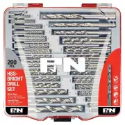 P&N 165399200 by Sutton Tools Drill Jobber Set HSS Bright Metric Imperial 200Pc