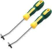 BiQeouc 2 Pack Tile Grout Removal Tool with Detachable Tungsten Steel Blades, Tile Joints Seams Scraper Corners Grout Caulking Cleaner Remover