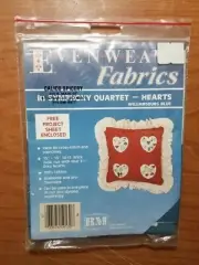 Evenweave Fabrics in symphony quartet - heart Williamsburg blue