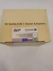 European Plug Travel Adapter, EU Power Plug with 2 USB, Type C Outlet Adaptor...