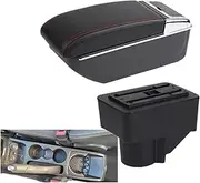 Arm Storage Box for F&ord for Fiesta for Fiesta 3 2011-2018 Car Armrest Storage Box Car Armrest Box(C Black Line 7usb)