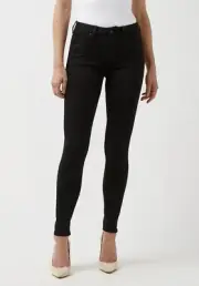 Buffalo David Bitton Mid Rise SKINNY ALEXA Forever Black Stretch Jeans