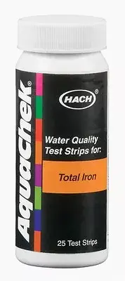 AquaChek 661455 Iron Test Kit Aquacheck Test Strips 25 per Bottle BNIB