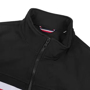 TOMMY HILFIGER (全新福利品) 男生防風夾克 立領外套 上班族 休閒夾克外套 黑色158AP520