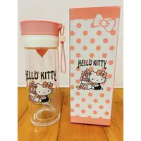 在飛比找蝦皮購物優惠-【全新】正版Hello Kitty雙層耐熱玻璃檸檬瓶