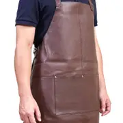 Pierre Cardin Professional Leather Apron - Brown