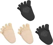 HAPINARY Shoe Liners Women Toe Socks Five Finger Half Socks for Women Soft Cotton Breathable Invisible in Shoes