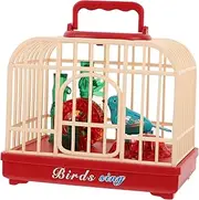 SOPOTUTU Interactive Voice Activated Birdcage with Realistic Sounds and Light Up Features Fun Educational Sound Control Bird Figurine for Engaging Battery Not Included