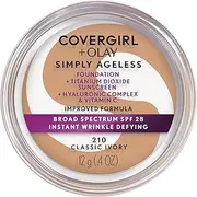 [COVERGIRL] & OLAY Simply Ageless Instant Wrinkle Defying Foundation Classic Ivory, 0 .4 oz, 1 Count (8100007950)
