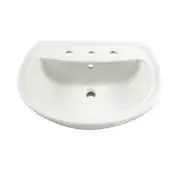 American Standard 0236.008 Cadet Pedestal Sink Only - White