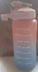 Portable Motivational Quote Water Bottle With Time/Capacity Marker-Ombre Colored
