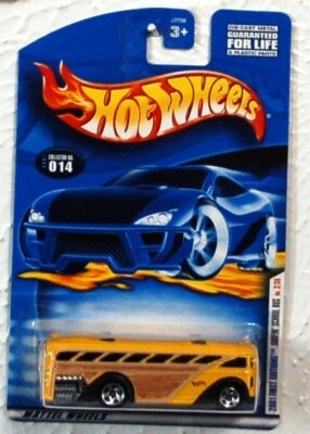 2001 HOT WHEEL, FIRST EDITIONS, SURFIN SCHOOL BUS , # 014