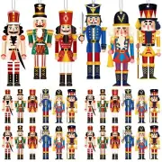 48 Pcs Christmas Nutcrackers Ornaments Hanging Decorations Miniature Figures
