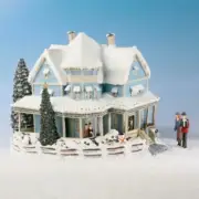 Thomas Kinkade Hawthorne Holiday Bed and Breakfast Christmas Decoration Retired