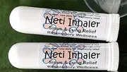 NETI Salt Air Relief INHALERS! Set of Two (2) Sinus & Lung, Himalayan & Botanicals! Respiratory Wellness. Healing Aromatherapy. Energizing! Colds, Asthma, Cough, Bronchitis 100% Natural