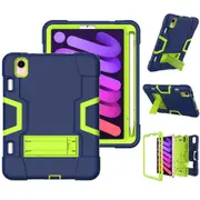 MCC Stylish Shockproof iPad mini 6 2021 Case Cover Heavy Duty Kids Apple [Blue+Green]