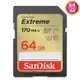 SanDisk 64GB 64G SD【170MB/s Extreme】SDXC SDSDXV2-064G 4K U3 A2 V30 相機記憶卡