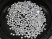 10000 Pure White Acrylic Tiny Half Pearl Flatback Round Bead 2mm Nail Art Tips