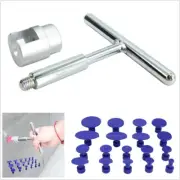 Car SUV Body Paintless Dent Repair Metal Slide Hammer Puller+18*Blue Pulling Tab