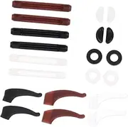 [Minkissy] 2 Sets Glasses Anti- Cover Men Fashion Glasses Ear Hooks for Earbuds Sunglasses Trendy Eyeglasses Ear
