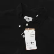 No Nationality NWT Levon Casual Button Down Shirt Size XL in Solid Black