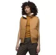 Prana Elsa Vest Size Medium Camel Sherpa Lined Ski Water Repel