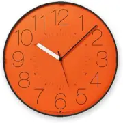 MoMA Lemnos CARA Wall Clock Orange Stylish Design from Japan
