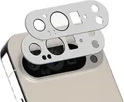 (2 Pack) Compatible for Google Pixel 9 Pro Camera Lens Protector, Premium Metal and Glass Precise Camera Cutouts High Definition Anti-Scratch (Sliver)