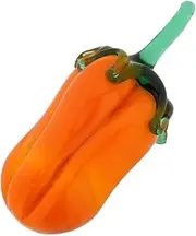 [Glass Of Venice] Murano Glass Bell Pepper Figurine - Orange