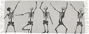 [XYMZR] Women’s Scarf Skeletons Dancing Black White Soft Warm Long Scarves Shawl Wrap for Winter Autumn Spring Travel Office Home, Multi-colored