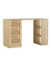 [Artiss] Computer Desk Drawer Shelf Cabinet 120cm in Oak