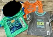 3 BABY BOY GRAPHIC TEE BUNDLE(12 MONTH)