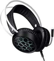 Gaming Headphones Headset for Gaming Microphone Wired Headset Stereo Sound RGB Led Comfort Fit