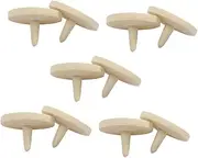 GANAZONO 10pcs Golf Ball Mark Golf Accessories for Men Golf Markers for Women Golf Marker Marker Golf Putting Alignment Tool Golf Ball Line Marker Wooden Khaki